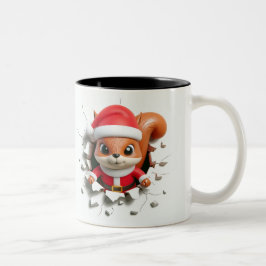 Both Side 3D Christmas | Merry Christmas Mug Tweekleurige Koffiemok