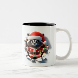 Both Side 3D Christmas | Merry Christmas Mug Tweekleurige Koffiemok