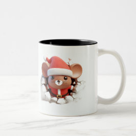Both Side 3D Christmas | Merry Christmas Mug Tweekleurige Koffiemok