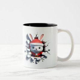 Both Side 3D Christmas | Merry Christmas Mug Tweekleurige Koffiemok