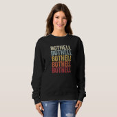Bothell Washington Bothell WA Retro Tekst Trui (Voorkant volledig)