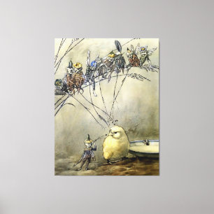 “Bother the Gnat” door A Duncan Carse Canvas Afdruk