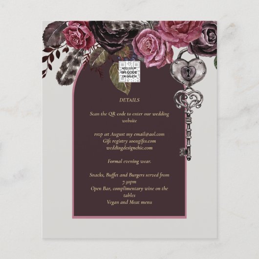 BOTHIC ROOS Burgundy Fall Wedding (Achterkant)