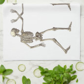 Bothoofden Skeleton Halloween Kitchen Towel Theedoek (Gevouwen)