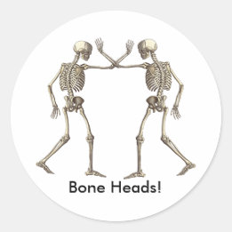 Bothoofden Skeletten Sticker