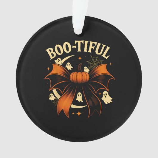 Botiful Funny Halloween Coquette Bow Citrouille (devant)