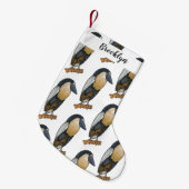 Botnavelvogel cartoon kleine kerstsok (Voorkant (Hangend))