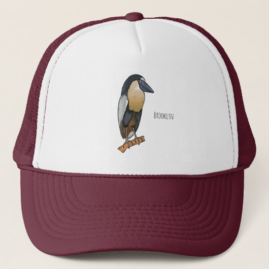 Botnavelvogel cartoon trucker pet (Voorkant)