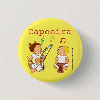 Boton Capoeirinha! Fazendo um som! Ronde Button 3,2 Cm
