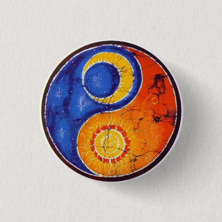 Boton Yin Yang Ronde Button 3,2 Cm