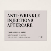Botox Anti Wrinkle Lux Aftercare (Devant)