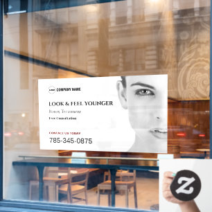 Botox Behandeling Service Aangepaste Venster Cling Raamsticker