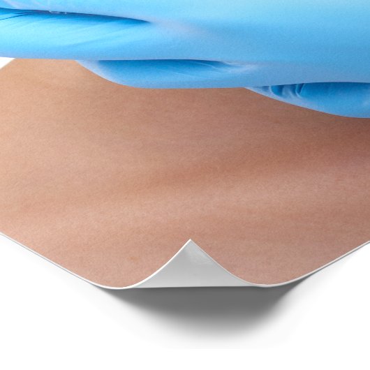 Botox en vulmiddel injecties door esthetische arts poster (Hoek)