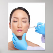 Botox en vulmiddel injecties door esthetische arts poster (Voorkant)