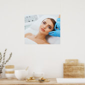 Botox en vulmiddel injecties door esthetische arts poster (Keuken)
