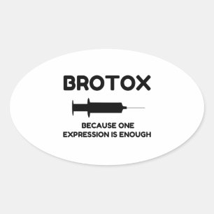 Botox-expressie Ovale Sticker