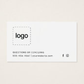 Botox Filler Injection Aftercare Instruction Card (Devant)