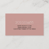 Botox Fillers Plastic Surgery  Visitekaartje (Achterkant)