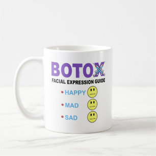 BOTOX gezichtsuitdrukkingsgids Koffiemok