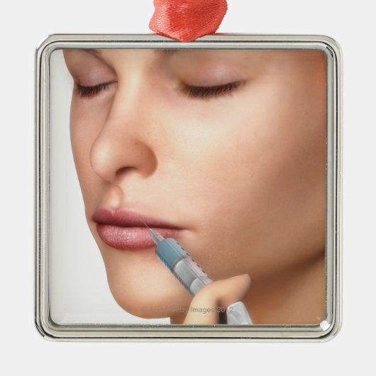 Botox injecties metalen ornament (Voorkant)