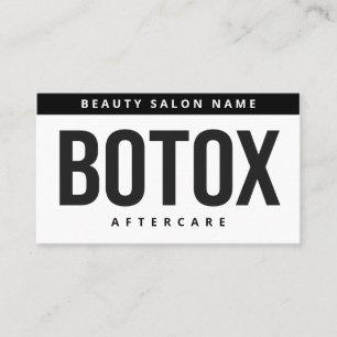 Botox Lip Filler-instructies Bewerkbare nazorg Visitekaartje