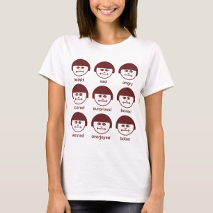 Botox Maroon Print Women's Fited T-shirt
