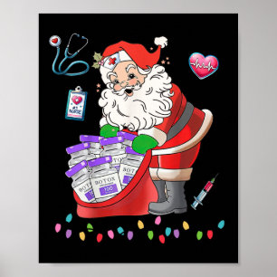 Botox Nurse Kerst Esthetische Verpleegster Injecti Poster