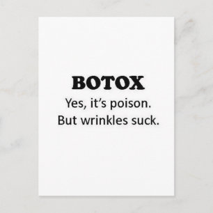 Botox Poison Briefkaart