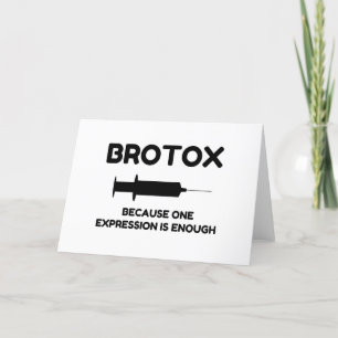 Botox Uitdrukking Feestdagen Kaart