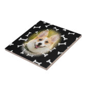 Botpatroon Hond Lijst Print Tegeltje (Zijkant)