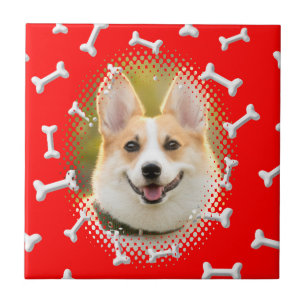 Botpatroon Hond Lijst Print Tegeltje