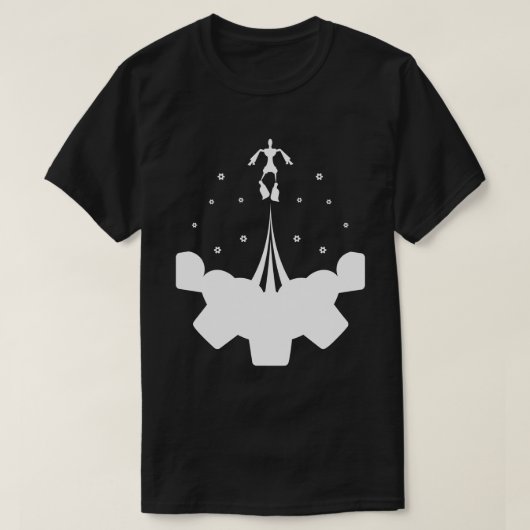 Bots boven de wolken t-shirt (Design voorkant)