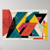 botsing met dynamische geometrie poster (Voorkant)