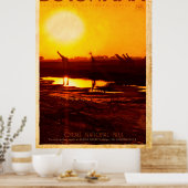  Botswana Africa Travel Poster (Keuken)