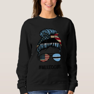 Botswana Amerikaanse Vlag USA Botswaanse Rommeli Trui
