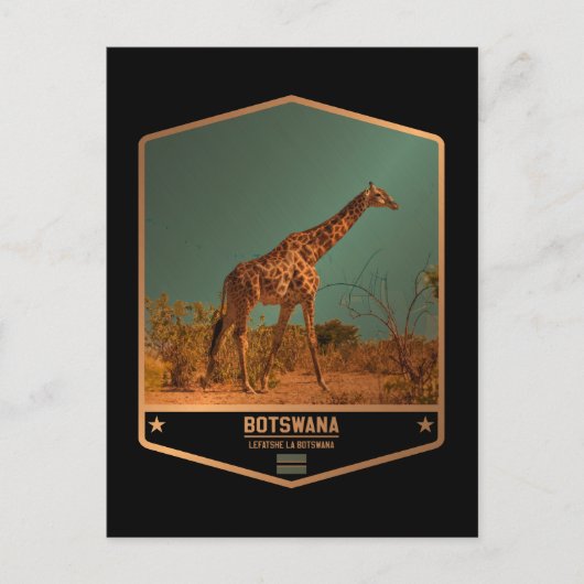 Botswana Briefkaart (Voorkant)
