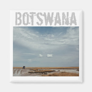 Botswana Car Travel Salt Pan Magnet Magneet