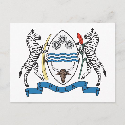 Botswana Coat of Arms Briefkaart (Voorkant)