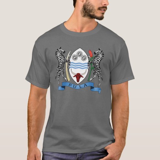 Botswana Coat of Arms T-Shirt (Voorkant)