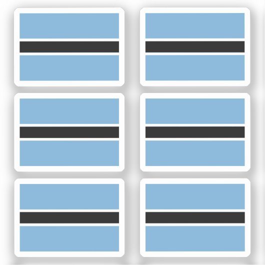 Botswana Collectie verpakking van 6 Sticker (Voorkant)