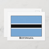 Botswana Flag Briefkaart (Voorkant / Achterkant)