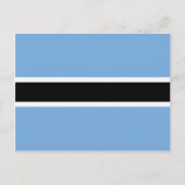 Botswana Flag Briefkaart (Voorkant)