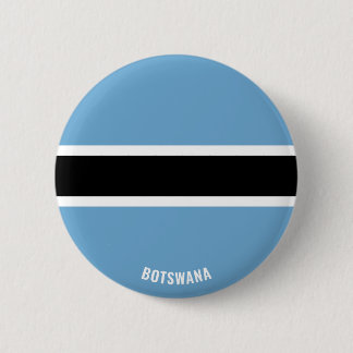 Botswana Flag Cute Patriotic Ronde Button 5,7 Cm