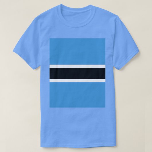 Botswana Flag Graphic T-shirt (Design voorkant)