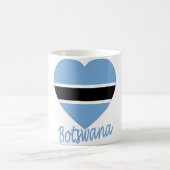 Botswana Flag Heart Koffiemok (Center)