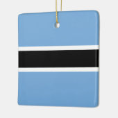 Botswana Flag Keramisch Ornament (Links)