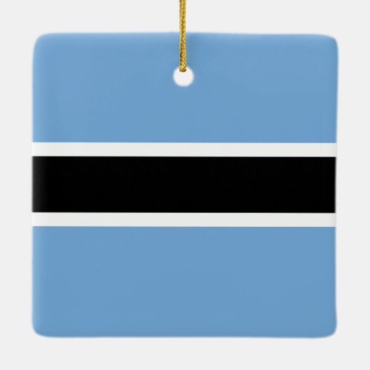 Botswana Flag Keramisch Ornament (Achterkant)