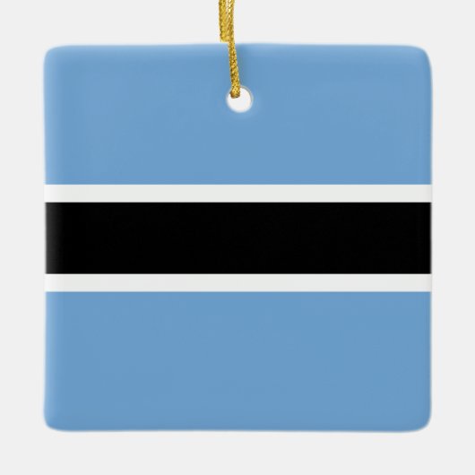 Botswana Flag Keramisch Ornament (Voorkant)