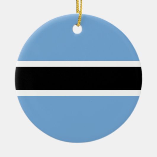 Botswana Flag Keramisch Ornament (Voorkant)