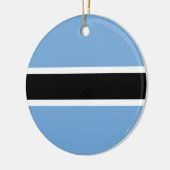 Botswana Flag Keramisch Ornament (Links)